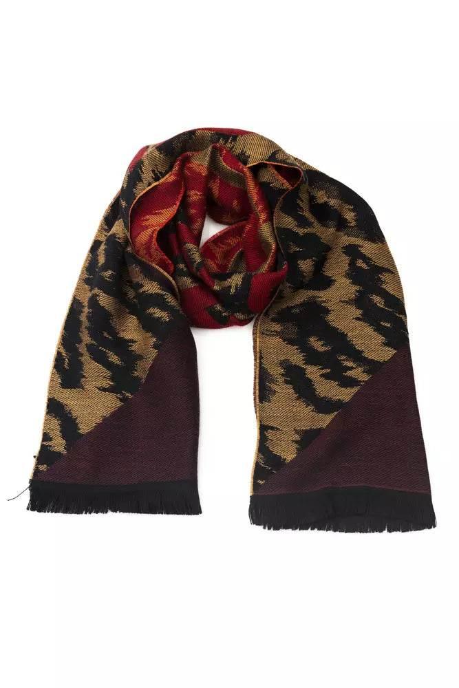 Cavalli Class Brown Wool Men Scarf - Hilstor