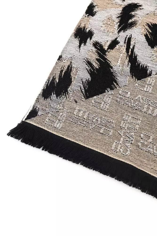 Cavalli Class Beige Wool Men Scarf - Hilstor