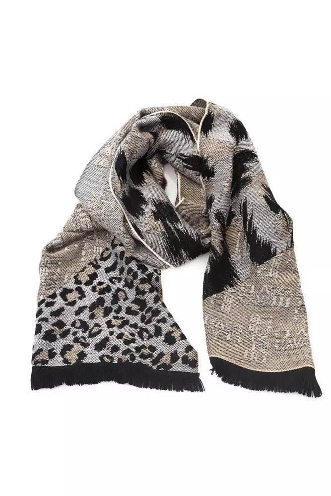 Cavalli Class Beige Wool Men Scarf - Hilstor