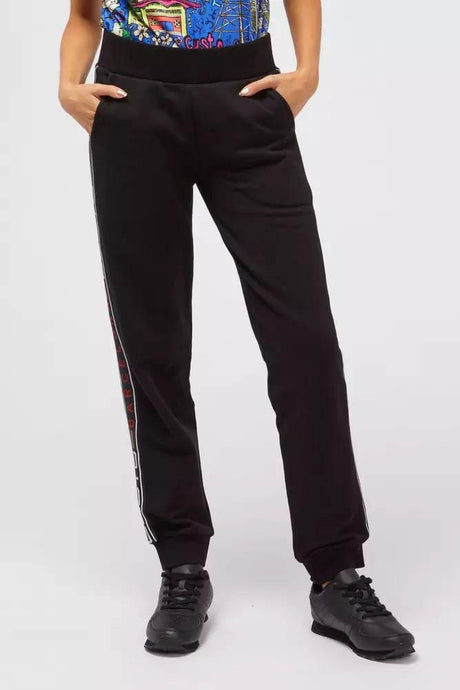 Custo Barcelona Black Cotton Women Sweatpant - Hilstor