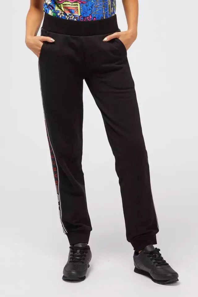 Custo Barcelona Black Cotton Women Sweatpant - Hilstor