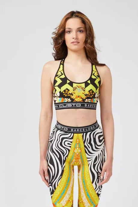 Custo Barcelona Yellow Polyamide Women Top - Hilstor
