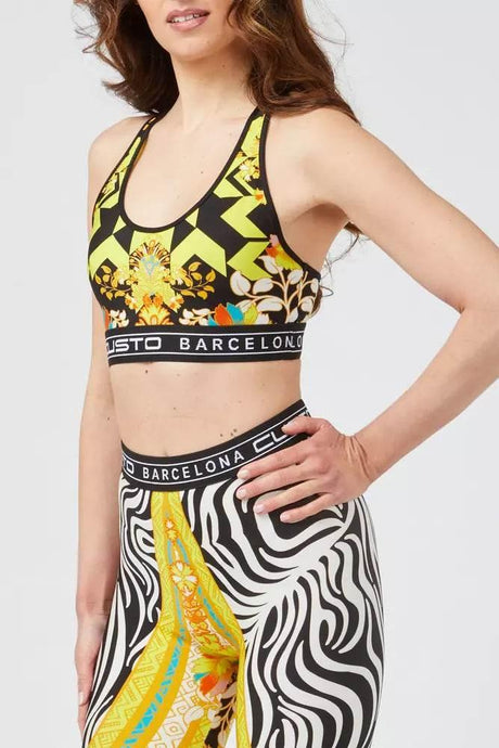 Custo Barcelona Yellow Polyamide Women Top - Hilstor