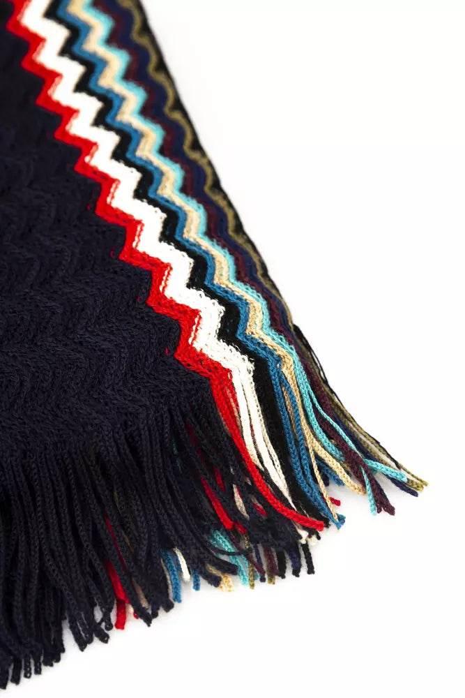 Missoni Black Wool Men Scarf - Hilstor