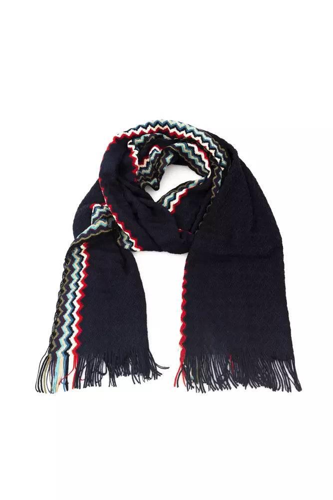 Missoni Black Wool Men Scarf - Hilstor