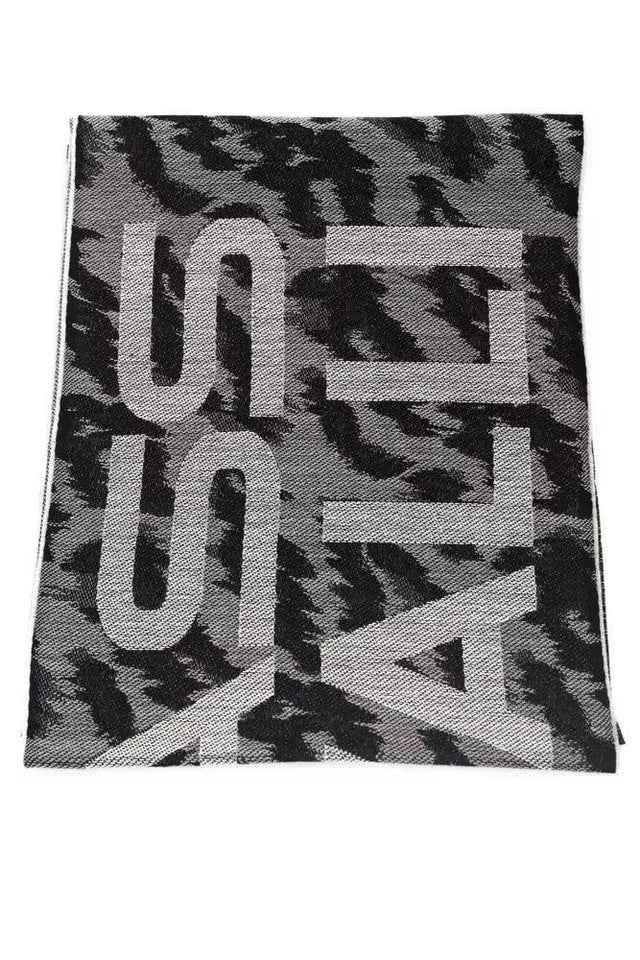 Cavalli Class Gray Wool Men Scarf - Hilstor
