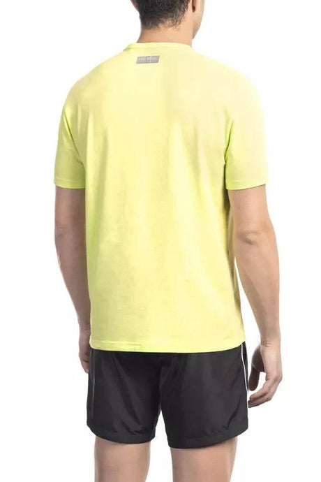 Bikkembergs Yellow Cotton Men T-Shirt - Hilstor