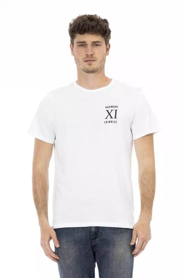 Bikkembergs White Cotton Men's T-Shirt - Hilstor