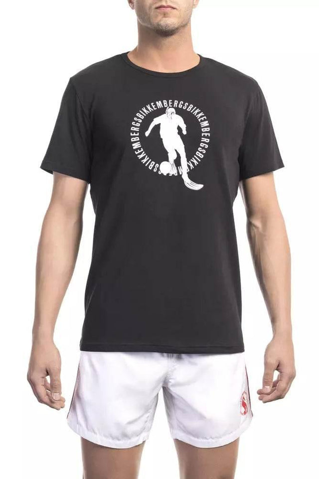 Bikkembergs Black Cotton Men T-Shirt - Hilstor