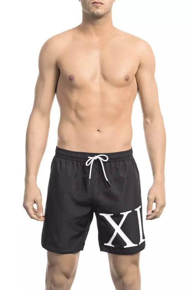 Bikkembergs Black Polyester Men Swim Short - Hilstor