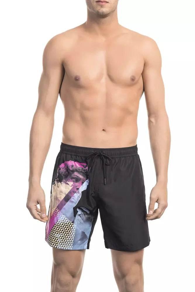 Bikkembergs Black Polyester Men's Swim Short - Hilstor