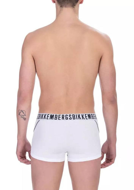 Bikkembergs White Cotton Men's Trunk Pack - Hilstor