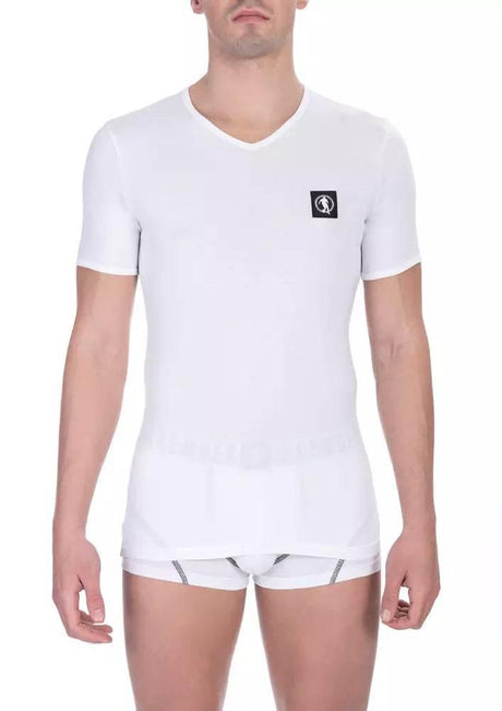 Bikkembergs White Cotton Men's T-Shirt - Hilstor