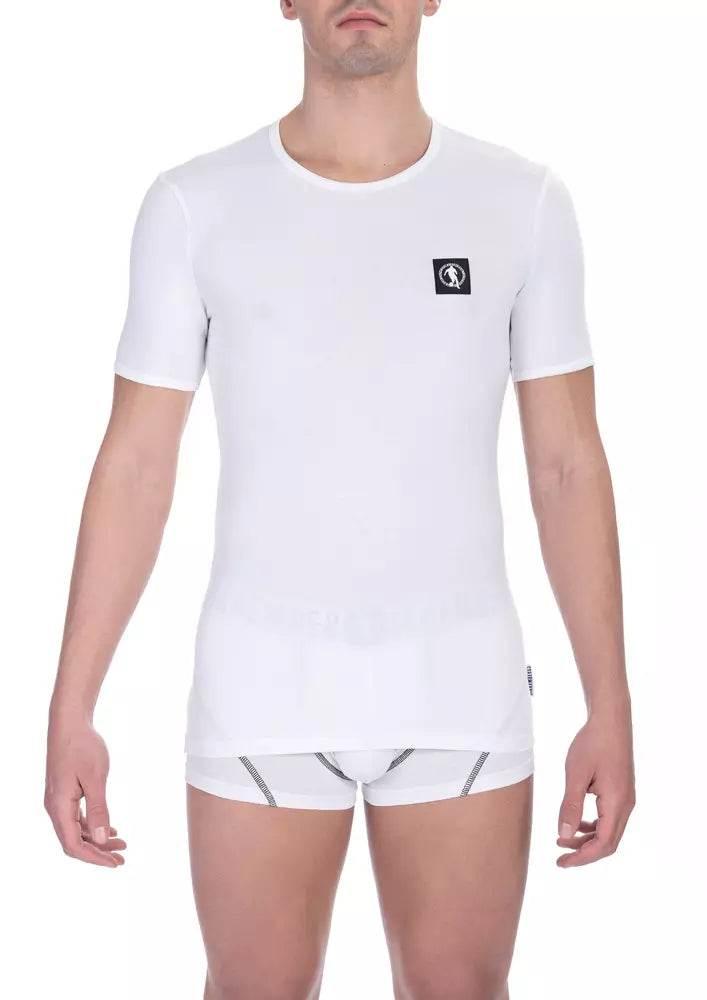 Bikkembergs White Cotton Men's T-Shirt - Hilstor
