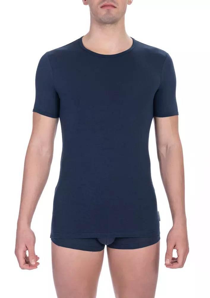 Bikkembergs Blue Cotton Men's T-Shirt - Hilstor