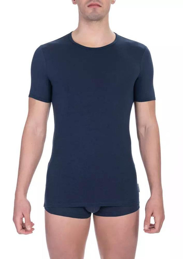 Bikkembergs Blue Cotton Men's T-Shirt - Hilstor