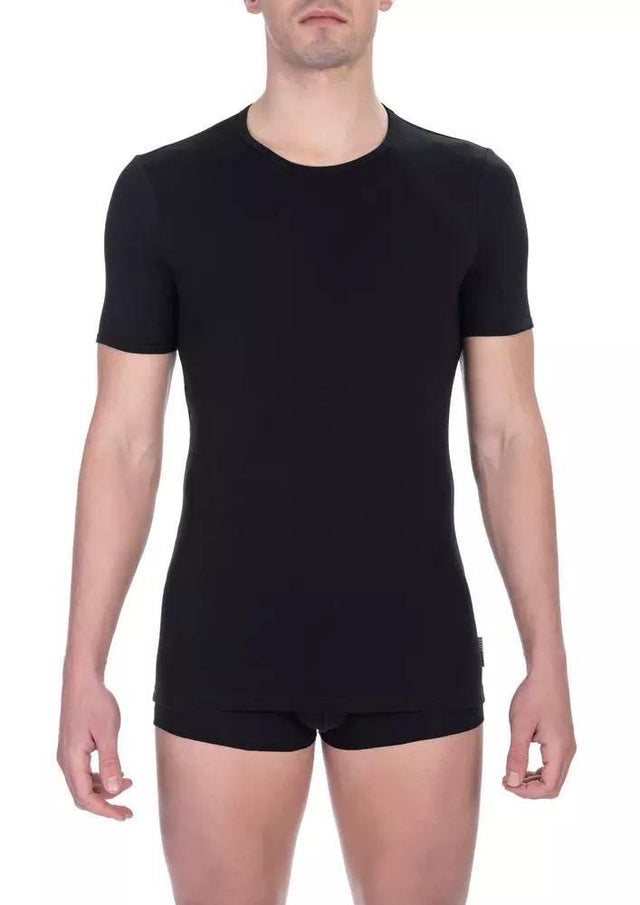 Bikkembergs Black Cotton Men T-Shirt Twin Pack - Hilstor