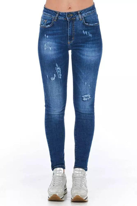 Frankie Morello Blue Denim Women's Jeans - Hilstor