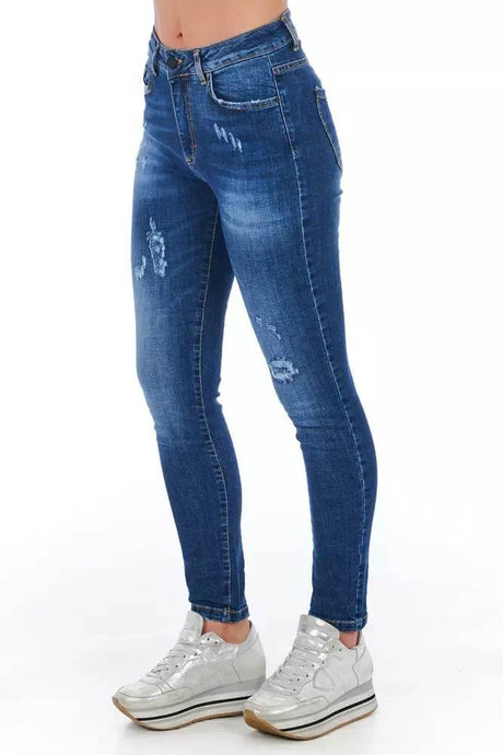 Frankie Morello Blue Denim Women's Jeans - Hilstor