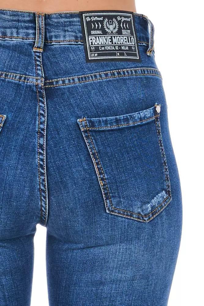 Frankie Morello Blue Denim Women Jeans - Hilstor