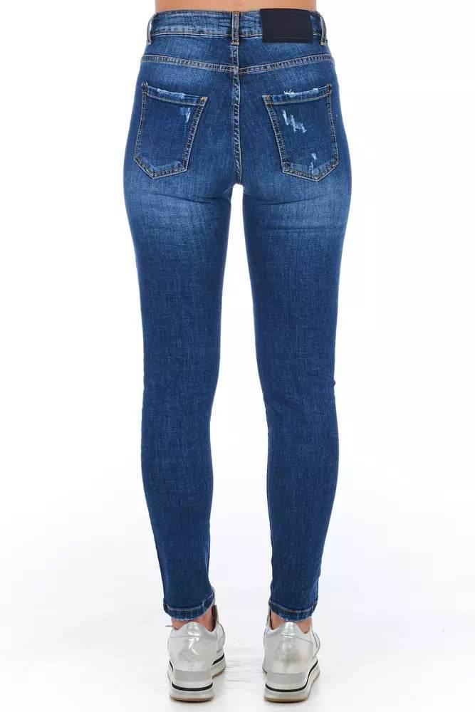 Frankie Morello Blue Denim Women's Jeans - Hilstor