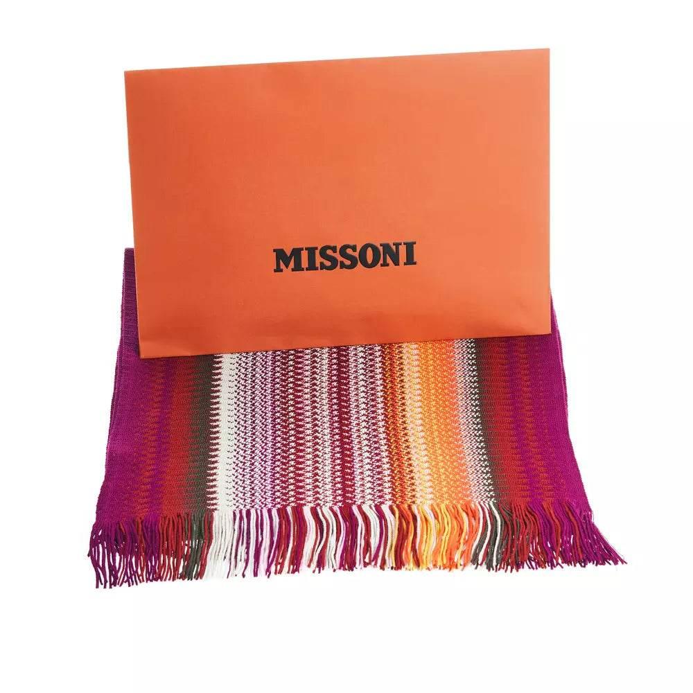Missoni Multicolor Wool Men Scarf - Hilstor