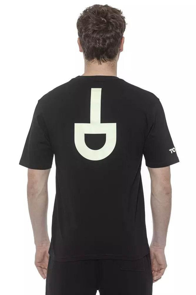 Tond Black Cotton Men T-Shirt - Hilstor