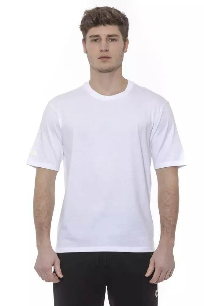 Tond White Cotton Men T-Shirt - Hilstor