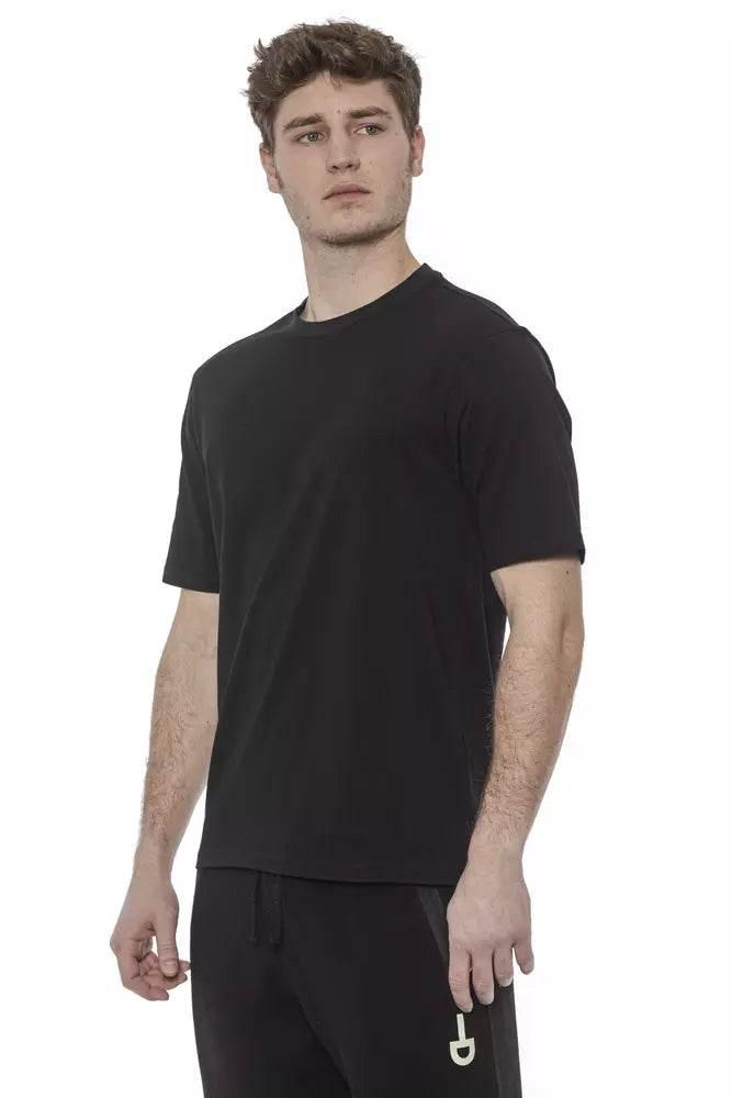 Tond Black Cotton Men T-Shirt - Hilstor