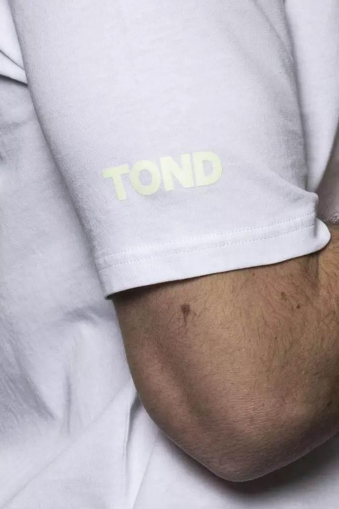 Tond White Cotton Men T-Shirt - Hilstor