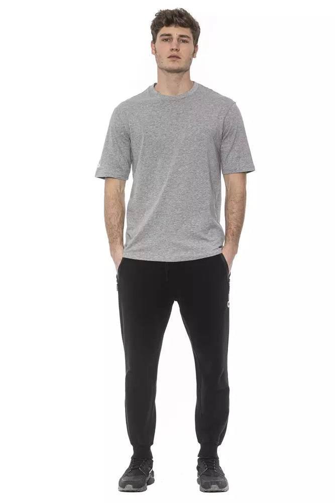 Tond Gray Cotton Men T-Shirt - Hilstor
