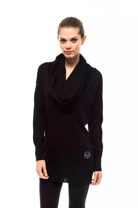 Montana Blu Black Wool Women Sweater - Hilstor