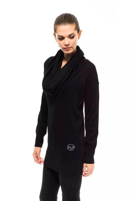 Montana Blu Black Wool Women Sweater - Hilstor