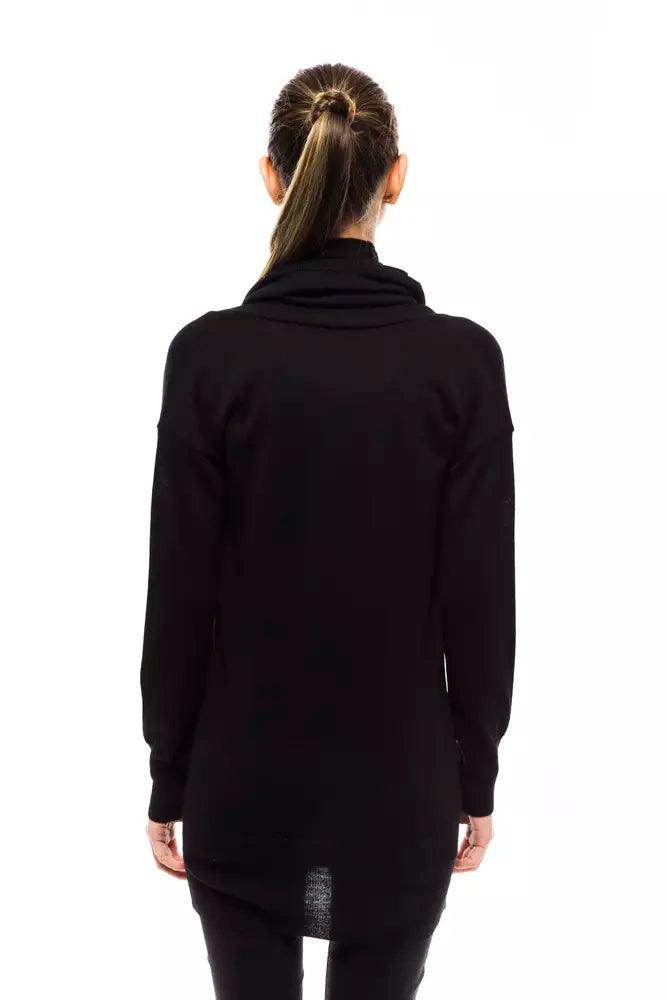 Montana Blu Black Wool Women Sweater - Hilstor