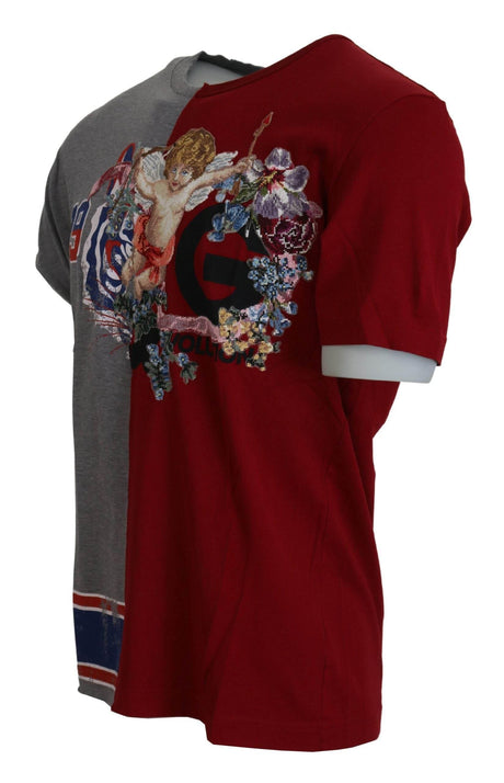 Dolce & Gabbana Floral Angels Crew Neck T-Shirt - Hilstor