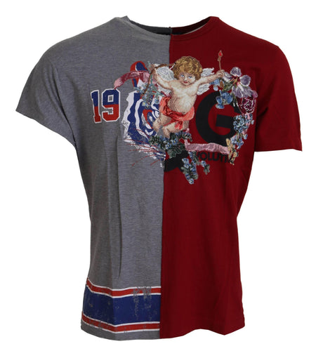 Dolce & Gabbana Floral Angels Crew Neck T-Shirt - Hilstor