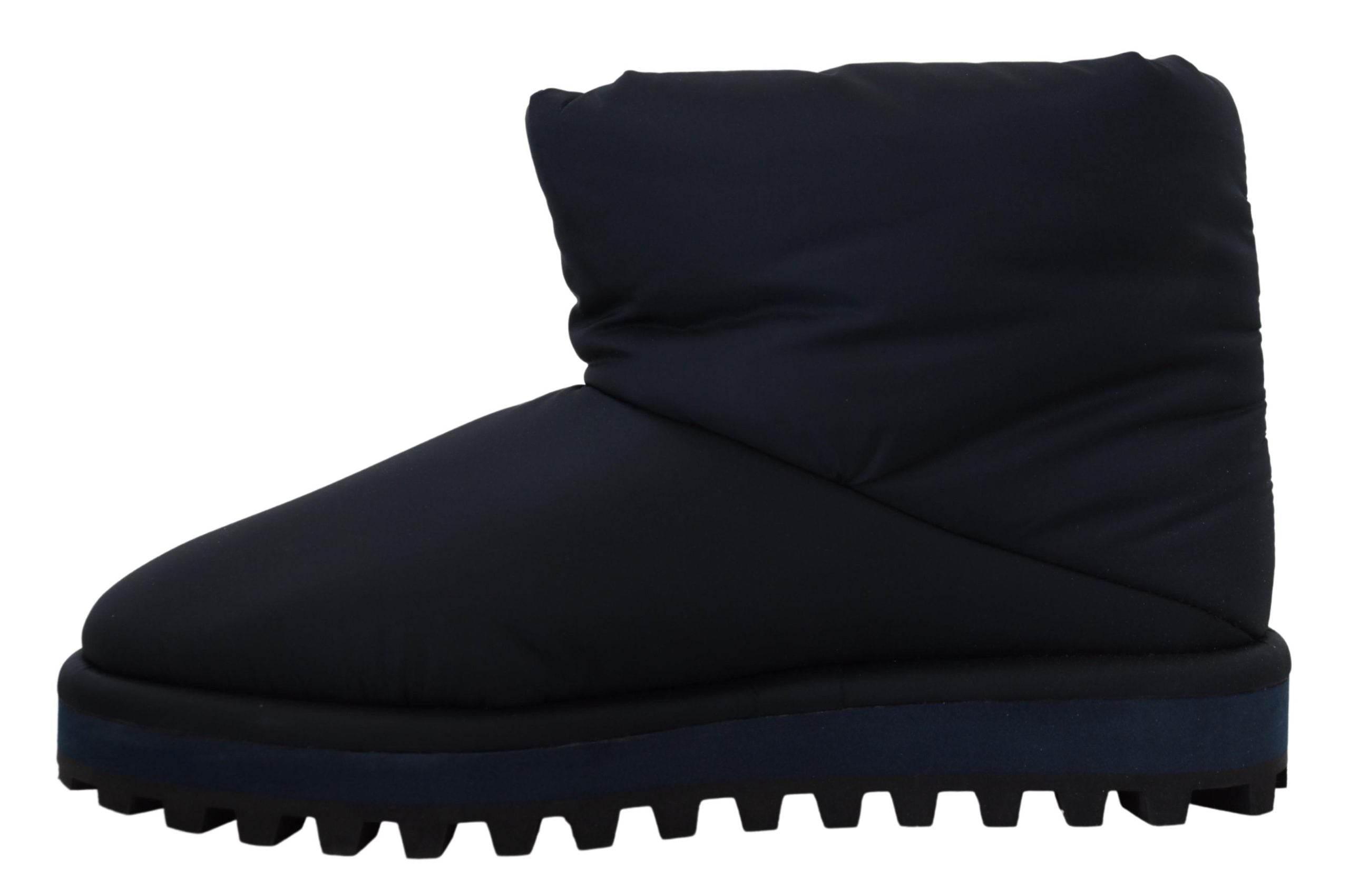 Dolce & Gabbana Elegant Ankle Height Blue Boots for Sophisticated Style - Hilstor