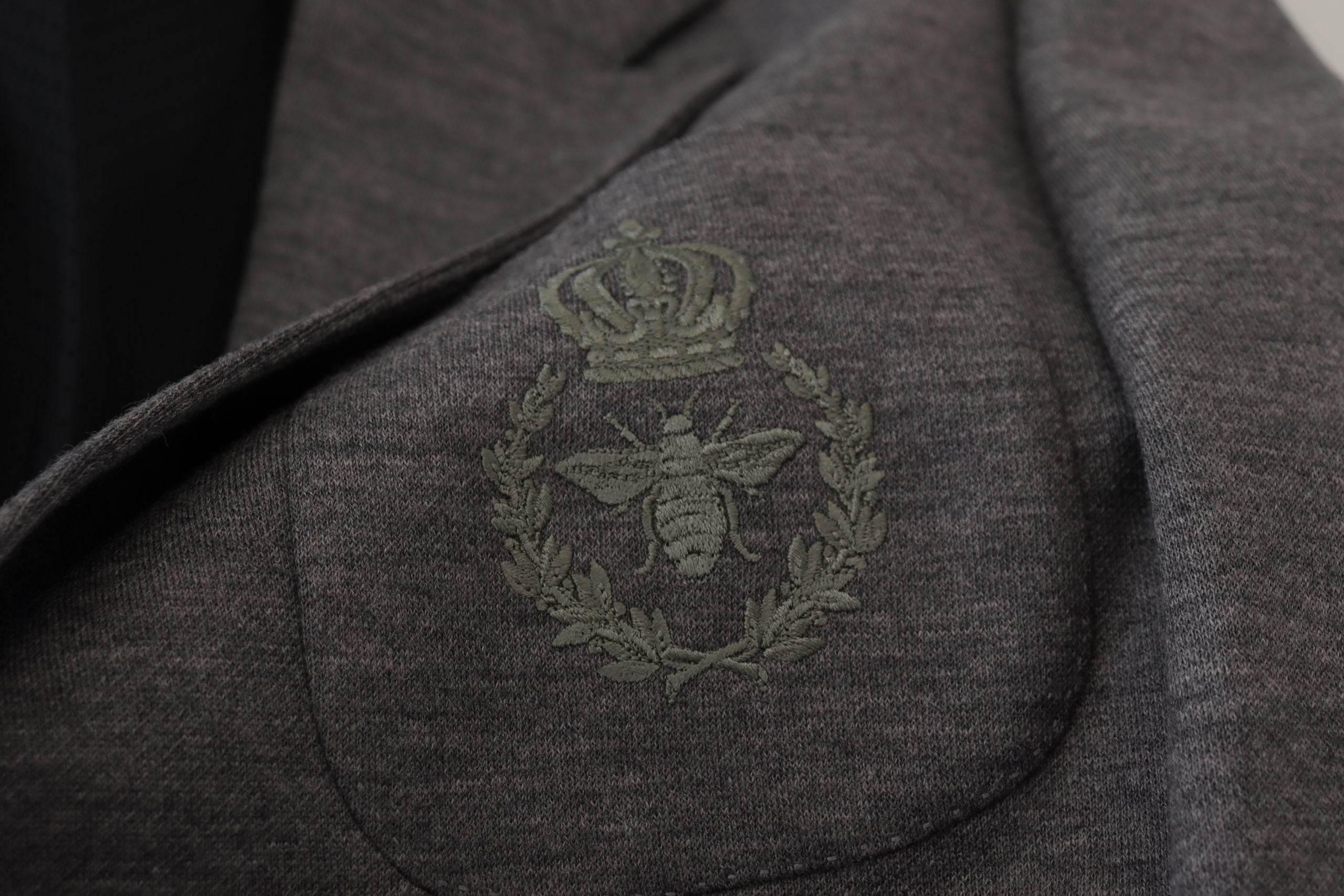 Dolce & Gabbana Gray Wool Stretch Slim Fit Jacket Blazer - Hilstor