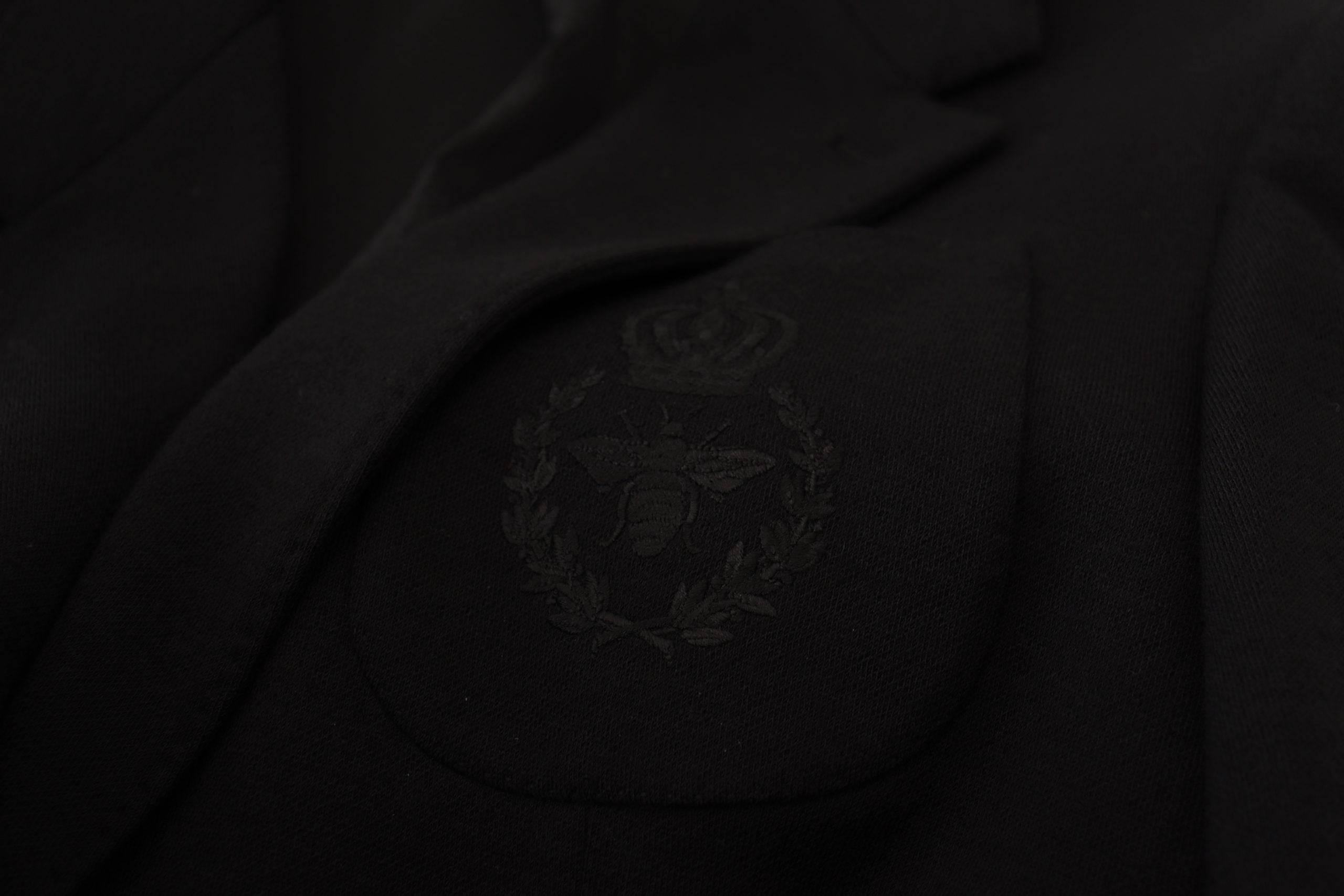 Dolce & Gabbana Black Wool Crown Slim Fit Jacket Blazer - Hilstor