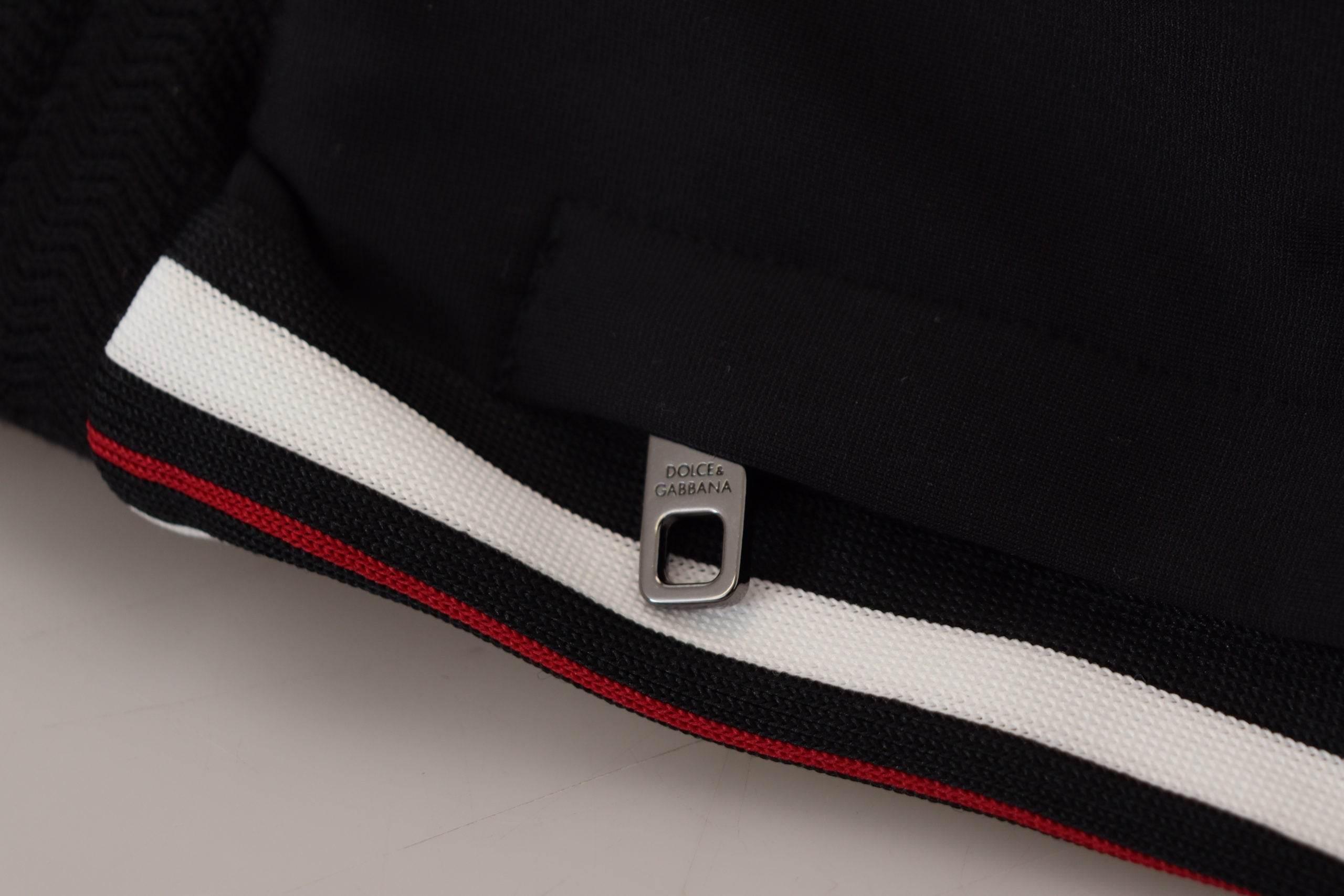 Dolce & Gabbana Black DG Print Mens Jogger Pants - Hilstor