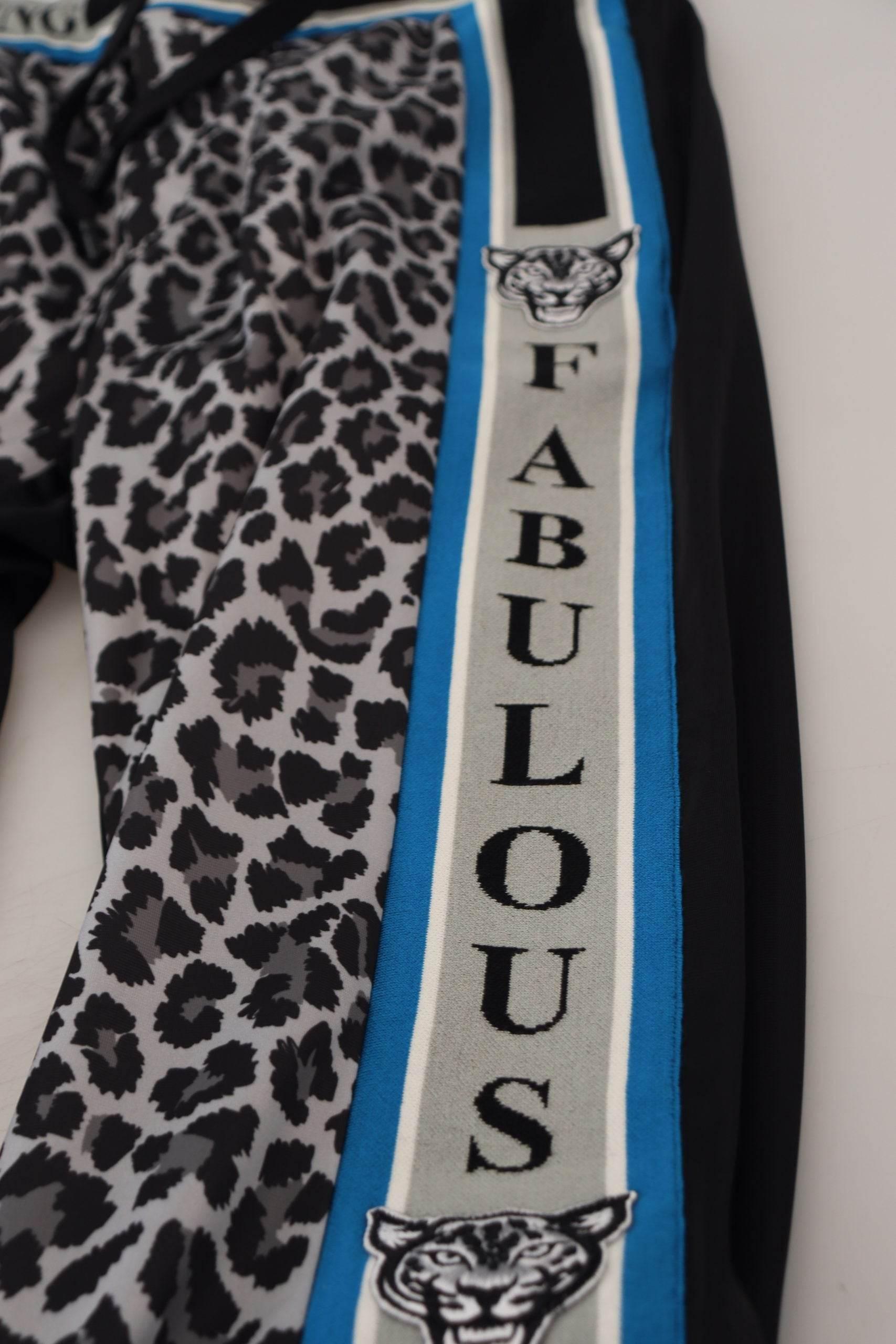Dolce & Gabbana Multicolor DG King Leopard Print Jogger Pants - Hilstor