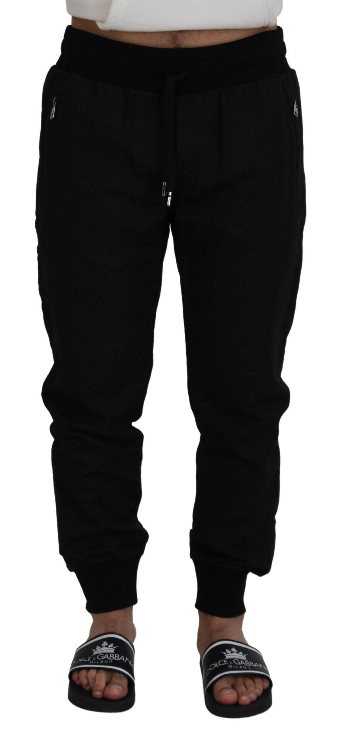 Dolce & Gabbana Black Men Casual Jogger Pants - Hilstor