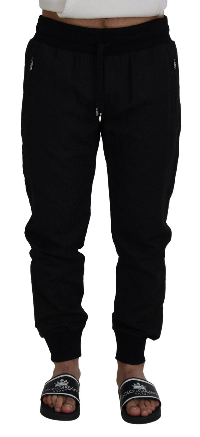 Dolce & Gabbana Black Men Casual Jogger Pants - Hilstor