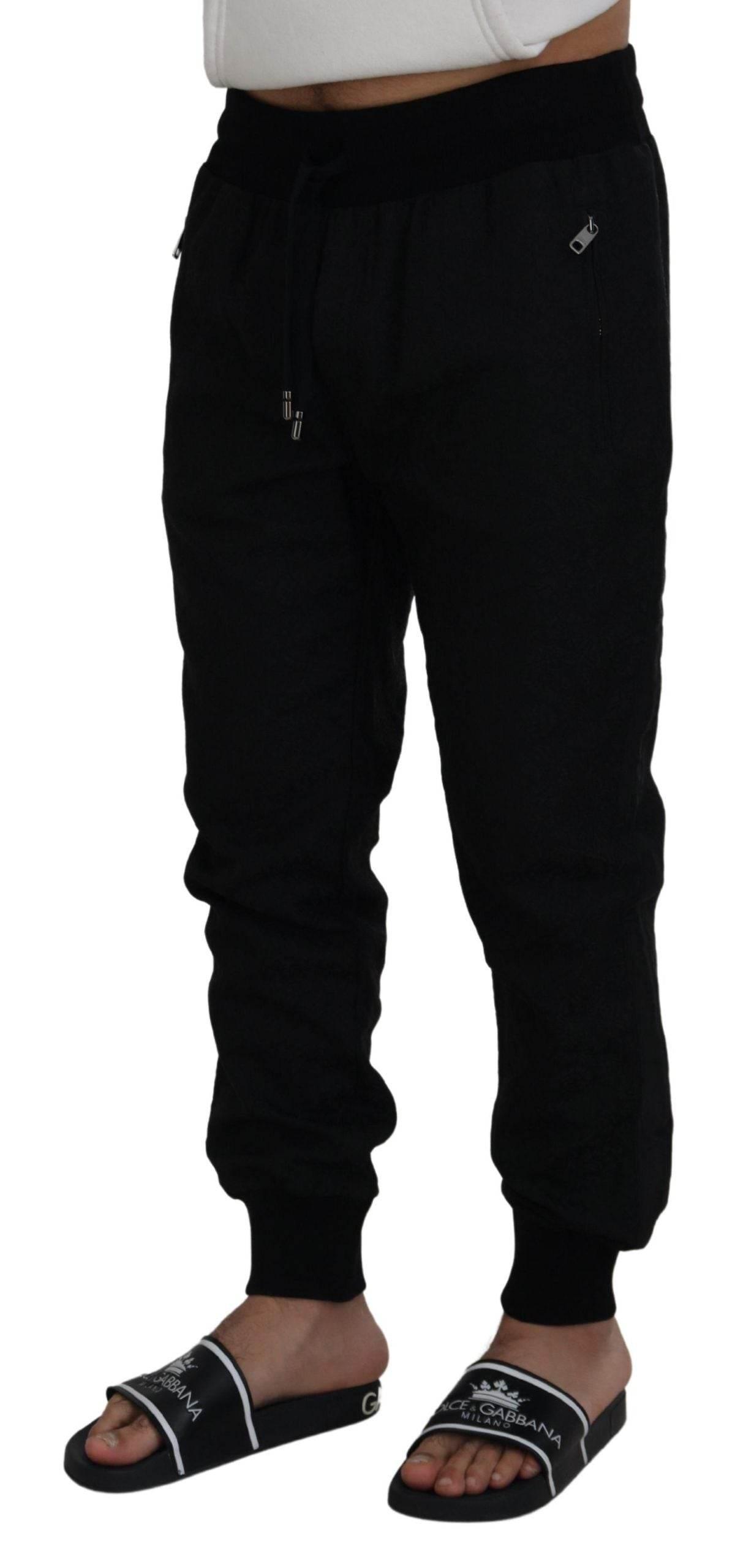Dolce & Gabbana Black Men Casual Jogger Pants - Hilstor