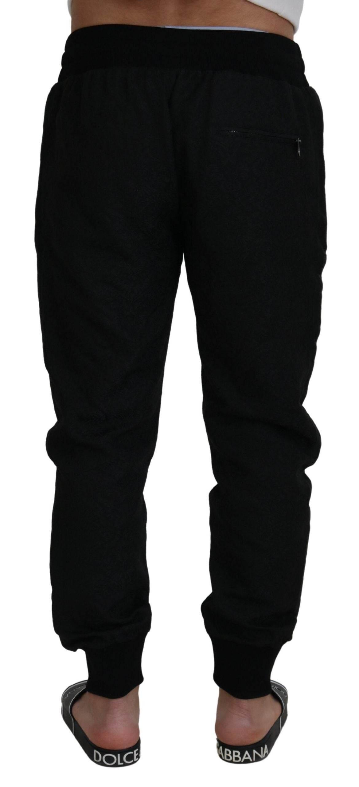Dolce & Gabbana Black Men Casual Jogger Pants - Hilstor