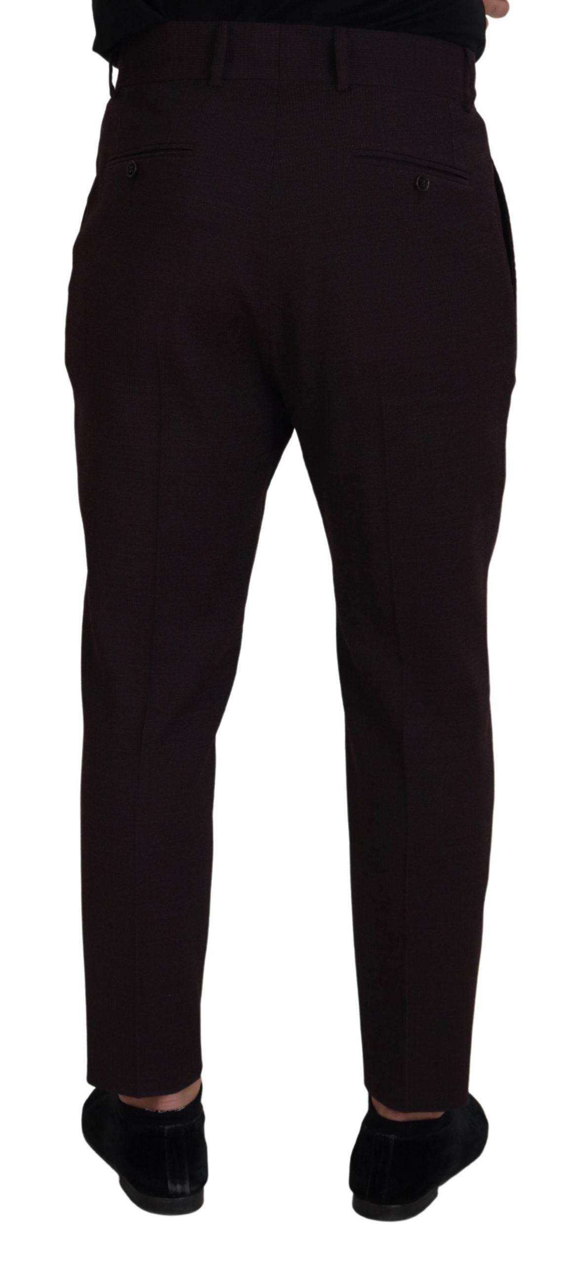 Dolce & Gabbana Brown Cotton Chino Men Pants - Hilstor