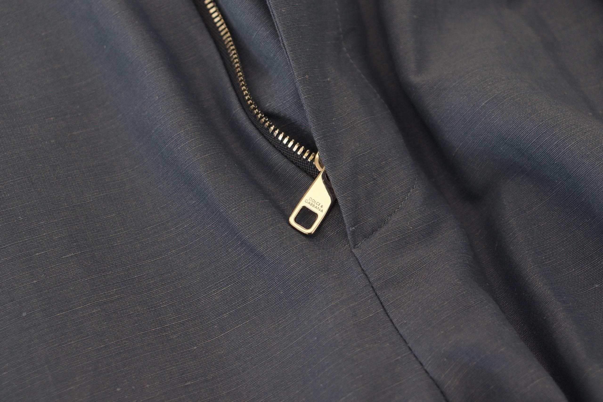 Dolce & Gabbana Blue Linen Chino Men Formal Pants - Hilstor