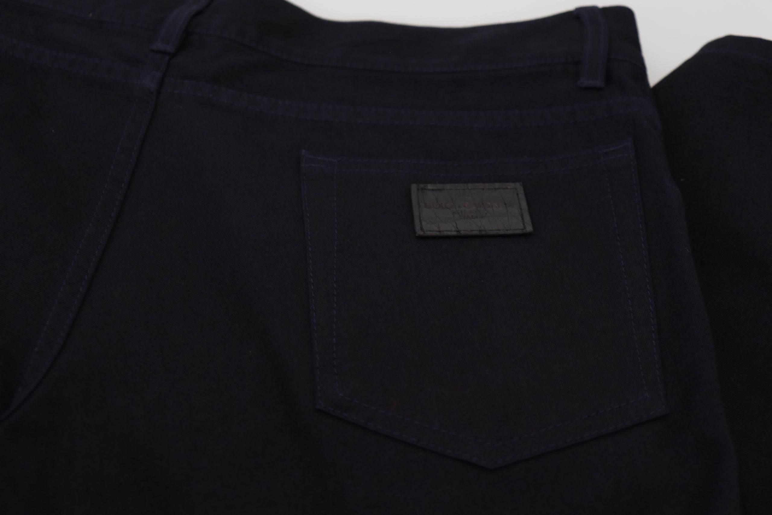 Dolce & Gabbana Black Cotton Skinny Casual Denim Jeans - Hilstor