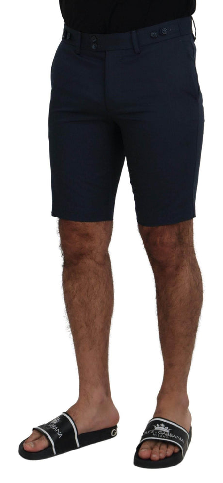 Dolce & Gabbana Blue Bermuda Low Waist Men Shorts - Hilstor