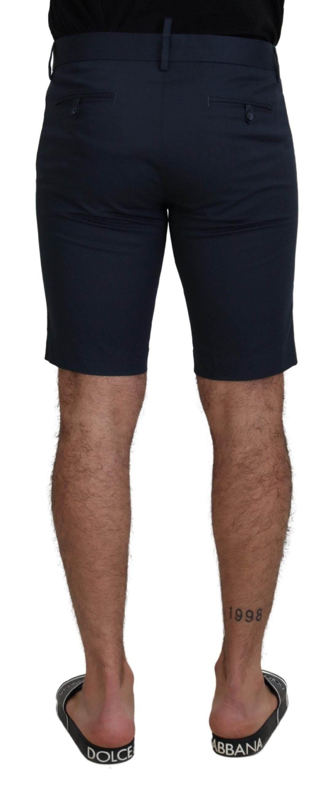 Dolce & Gabbana Blue Bermuda Low Waist Men Shorts - Hilstor